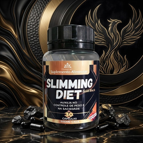 Slimmg Diet Gold Black 30 Cápsulas Premium Controle de Peso e Saciedade