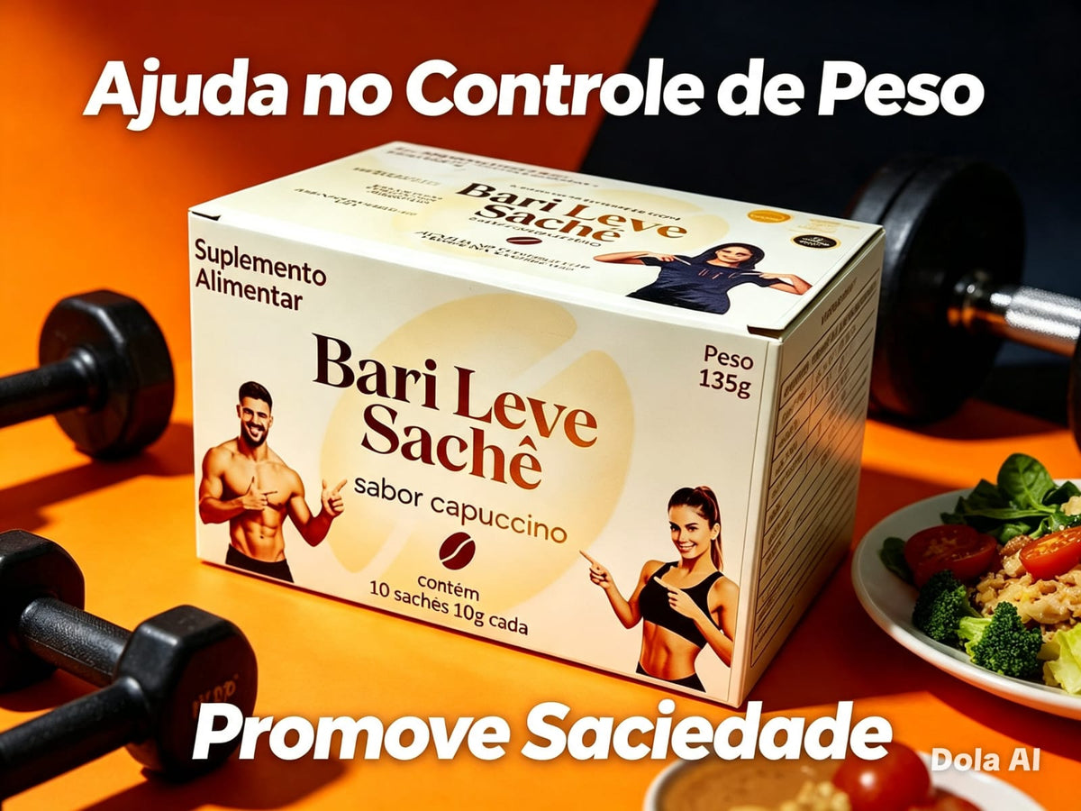 KIT Bari Leve Sachê 10 unidades - Sabor Capuccino - Kit com 3 Caixas
