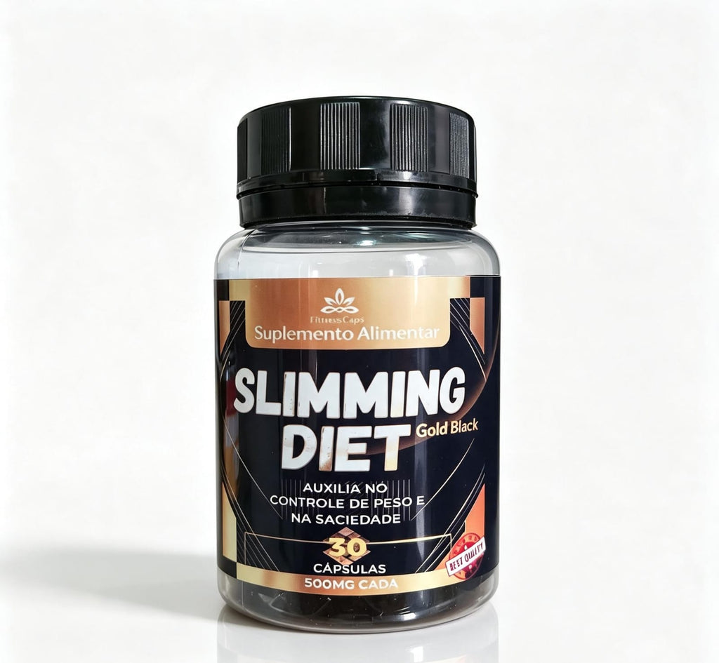 Slimmg Diet Gold Black 30 Cápsulas Premium Controle de Peso e Saciedade