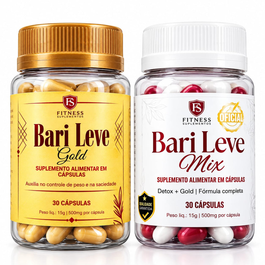 Suplemento Bari Leve Gold + Bari Leve Mix 60 Cápsulas
