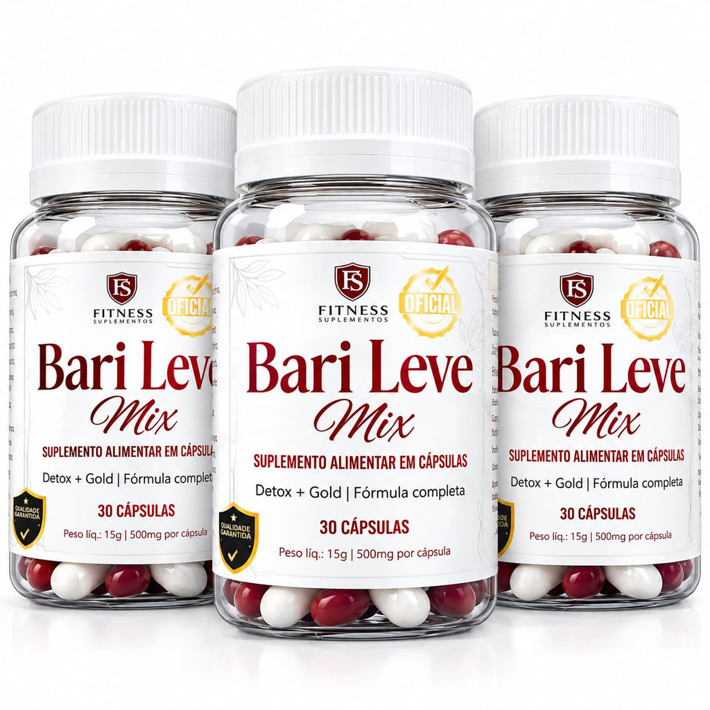 KIT BARI LEVE MIX 3 FRASCOS 90 DIAS MAIS CONTROLE DE PESO SAUDÁVEL