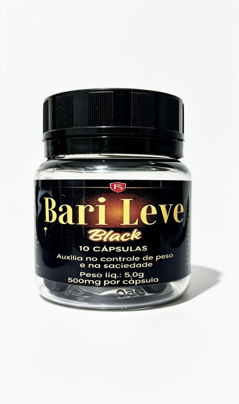 Bari Leve Black 10 Cápsulas Inibidor Super Potente