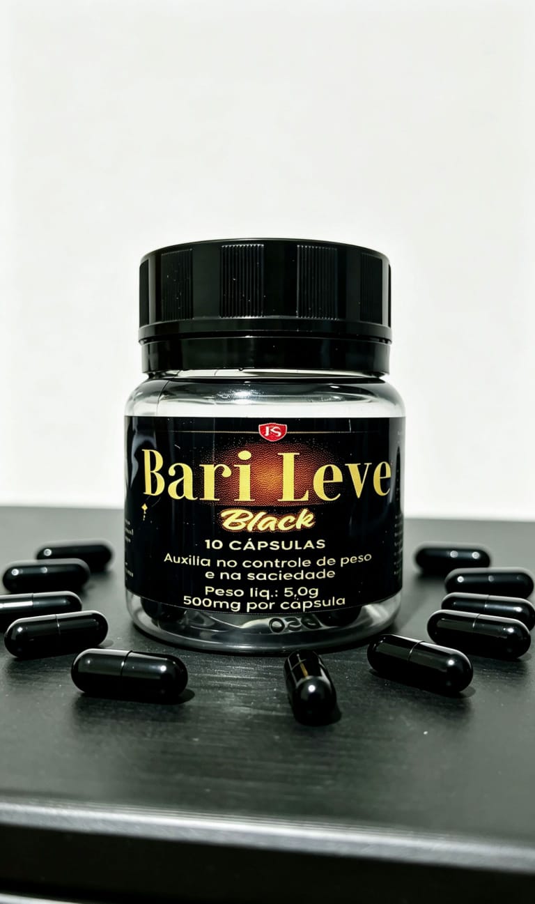 Bari Leve Black 10 Cápsulas Inibidor Super Potente