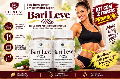 Bari Leve Mix - Gold + Detox - 30 Weight Loss Capsules Weight Control