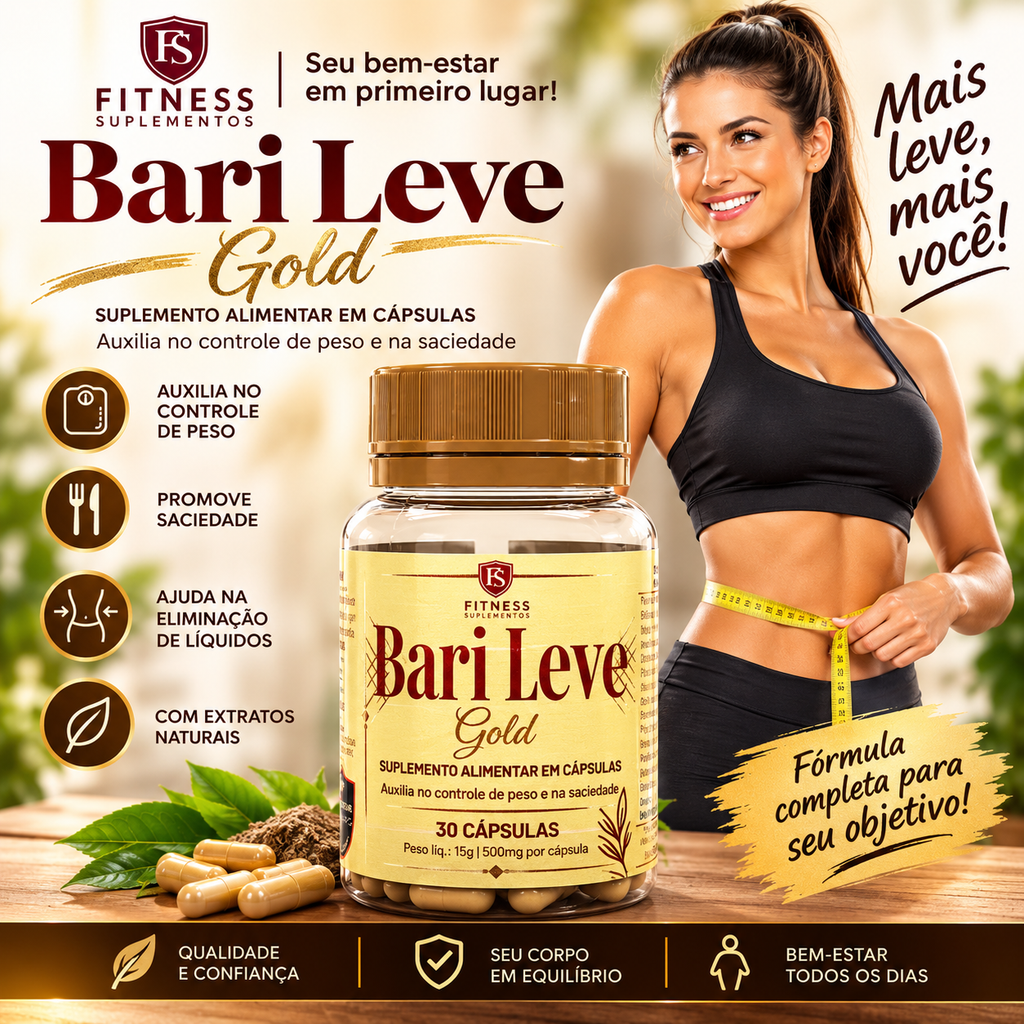 Bari Leve Gold Slimming Capsules 30 Premium Capsules Powerful Appetite Suppressant